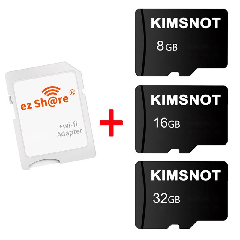 Kaart Voor Smartphone/Tv Ezshare 8Gb 16Gb Draadloze Wifi Sd Card Tf Microsd Kaart Naar Sd-kaart adapter Ondersteuning 8Gb 16Gb 32Gb Micro Sd