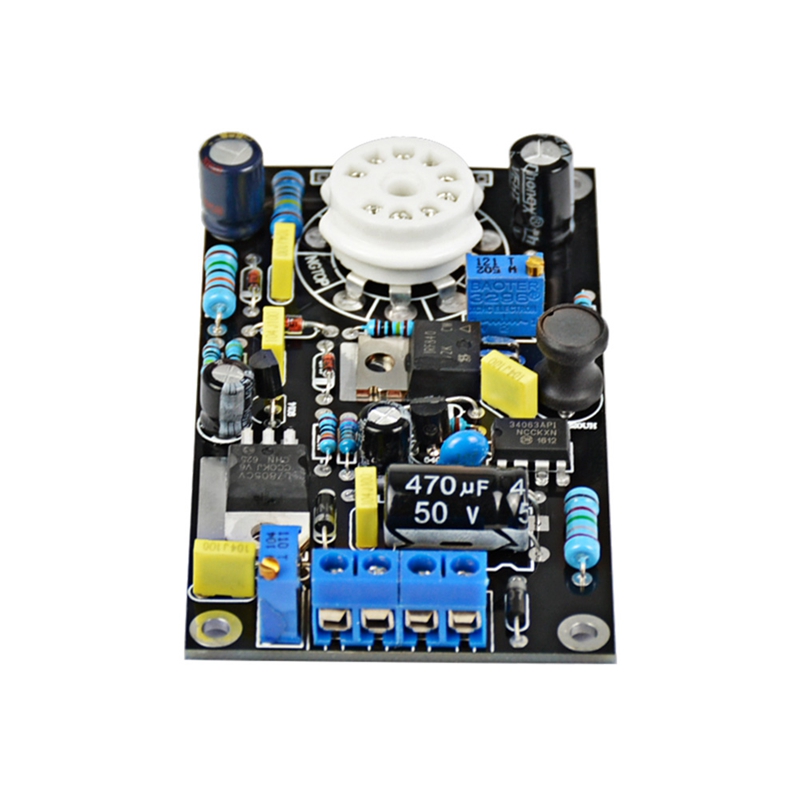 6E2 Tube Voorversterker Board Vacuüm Buis Drive Voorversterker Dac Audio Led Level Indicator Meter Vu Laagspanning