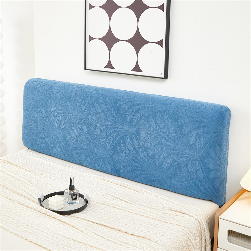Copri Testata Letto Matrimoniale Singolo, Elastica Universale Copertura Testiera Letto EcoPelle/Imbottito/Legno/Tessuto Testiera Protezione Decorazione Fodera Antipolvere(Size:Lunghezza:180-200cm,Colo