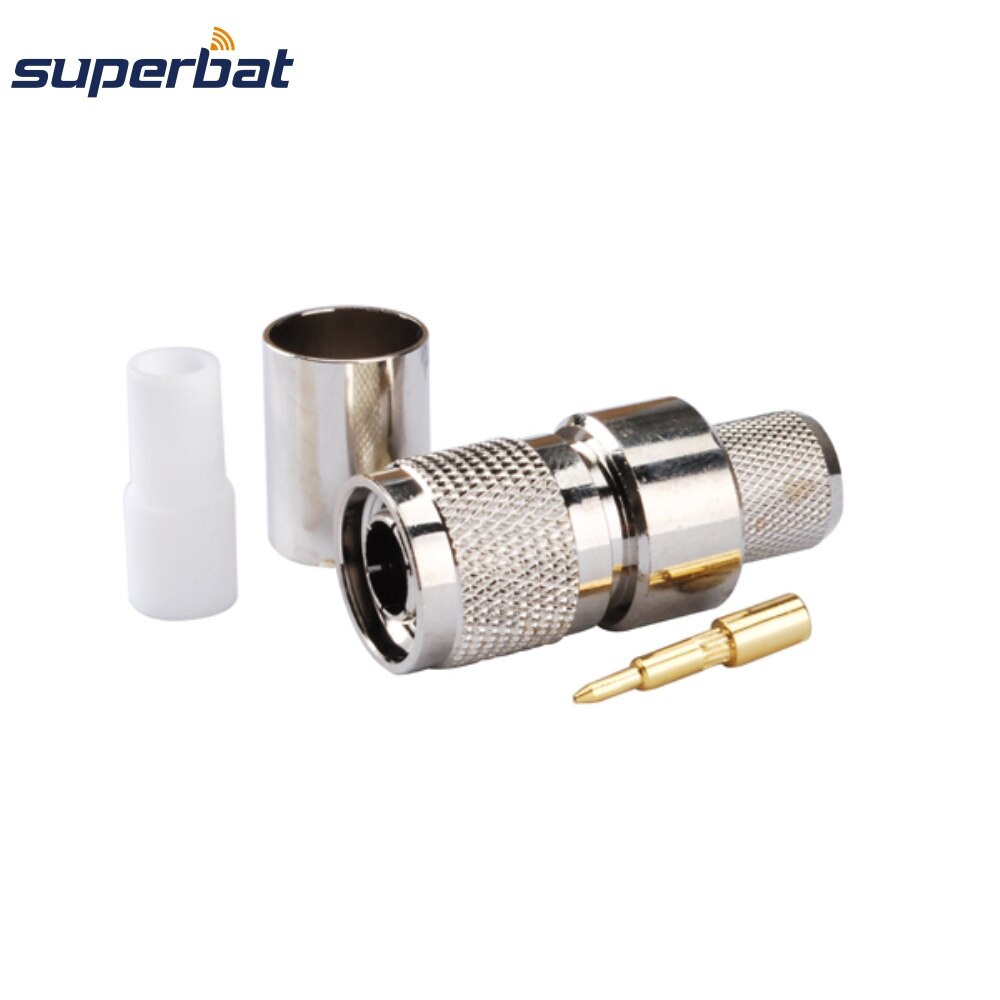 Superbat-conector Coaxial TNC para Cable RG8 RG213,RG214,LMR400, 10 piezas