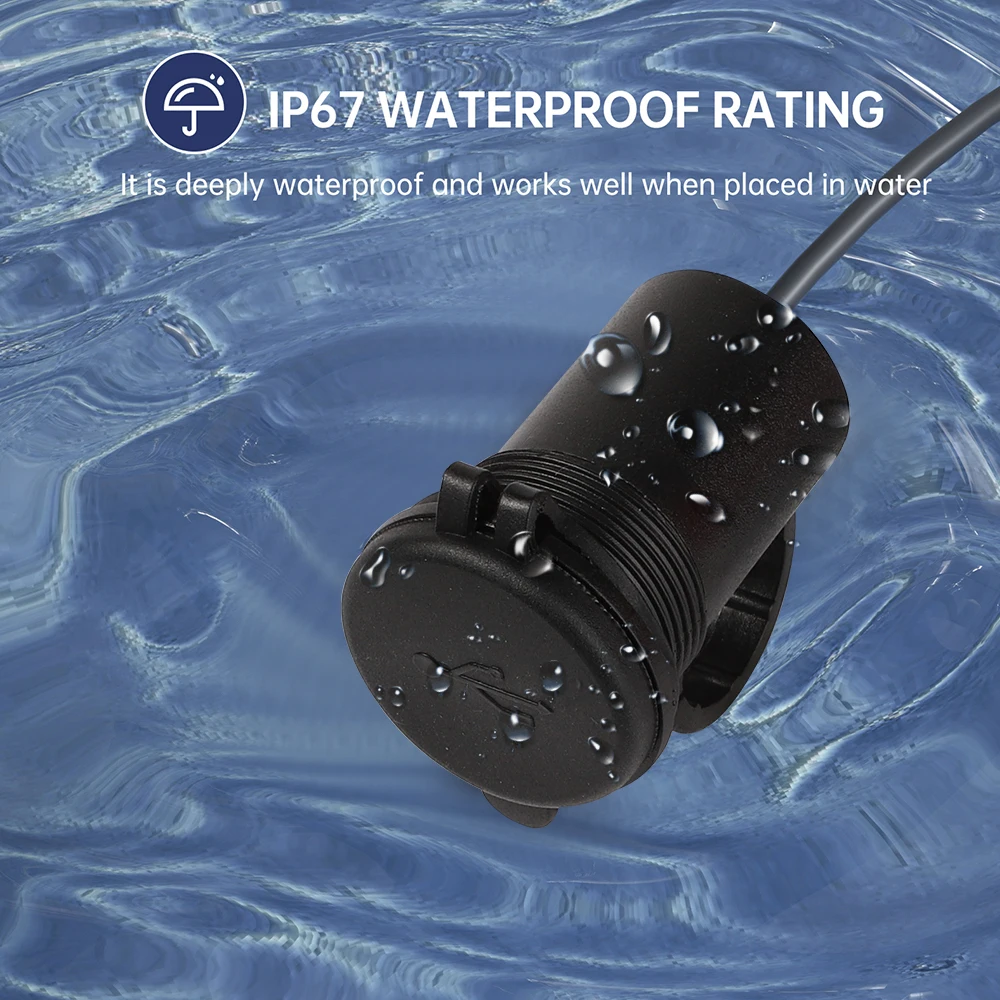 Ładowarka motocyklowa USB, wodoszczelne gniazda USB, adaptery, zasilanie 12/24V robić telefonu komórkowego, akcesoria motocyklowe