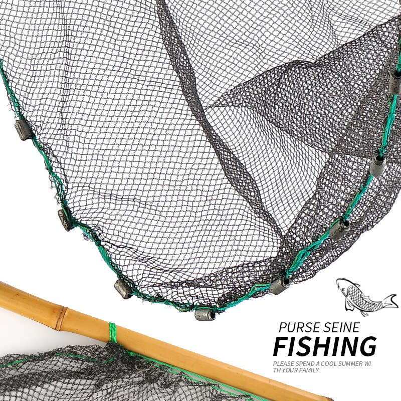 Outdoor Fishing Fishing Fishing Net Catch Fish Shrimp Crab Crab Fishing Fishing Fishing Net Small Encryption Seine Dip Net