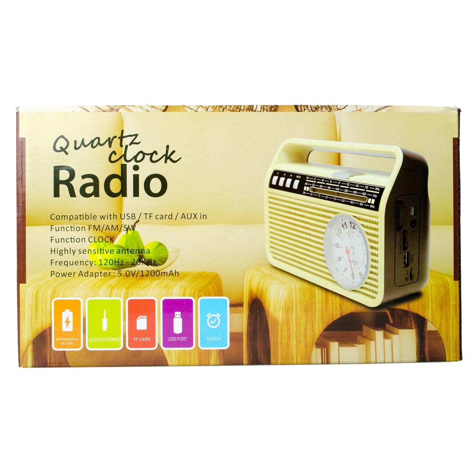 HD-500BT Bluetooth Radio Classic USB Baterry 23cm
