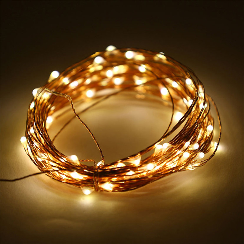 15 led 1.5m koppartråd fe kork flaska propp för glas hantverk led ljusslinga bröllop jul år dekoration: Varm vit