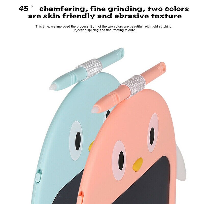8 Inch Mini LCD Writing Color Board For Children Penguin Color LCD Digital Drawing Writing Graphic Tablet One-key Lock Screen