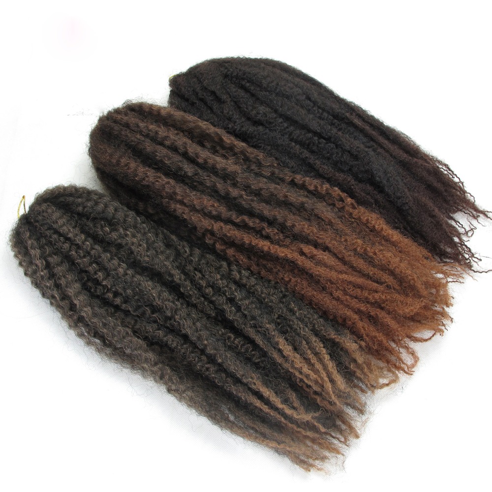 Dream ice's ombre jumbo marley hæklet fletning hår syntetisk krøllet marley hair extensions til fletning af hår