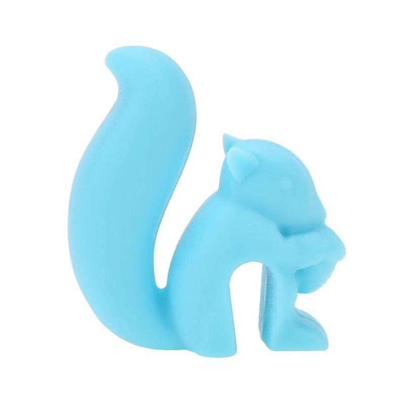 5pcs Cute Silicone Squirrel Tea Bag Hanging Holder Tea Infuser Mug Cup Clip Label Party Home Decor