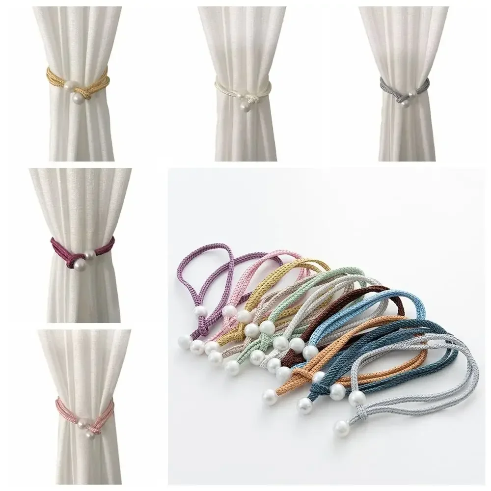 Luxury Style Small Pearl Curtain Clip Curtain Holders Tie Back Buckle Clips Hanging Ball Buckle Tie Back Curtain Decor Accessori