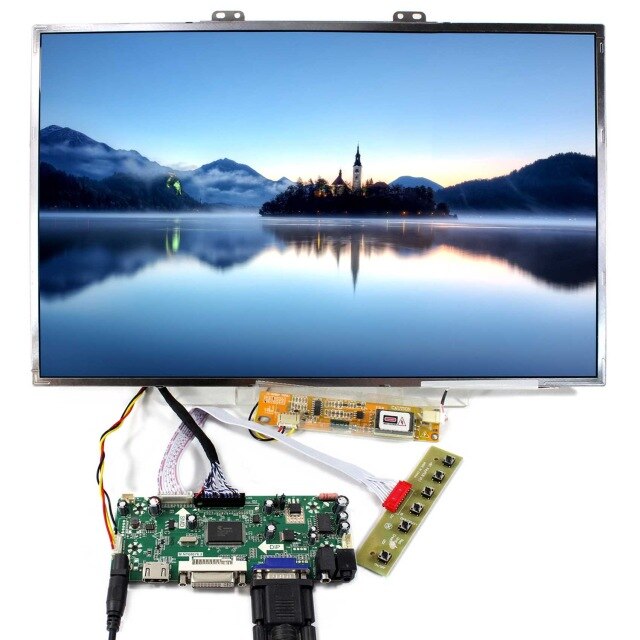 Kit pour LTN156AT01 écran LCD HDMI 1366X768 écran DVI VGA panneau LED 15.6 "carte contrôleur 30pin LVDS M. NT68676 1 lampes