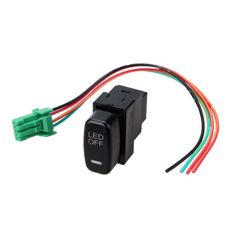 Mayitr-interruptor de luz diurna Universal para coche, luz LED antiniebla, interruptor basculante de encendido/apagado para Mitsubishi Pajero Lancer, 12V, 1 ud.