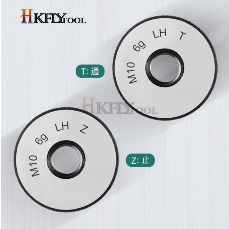 Thread Ring Gauge 6g Left Tooth LH Ring Gauge G/No Go Gage External Thread Ring Gauge M2-M30 Left Hand measuring Tool