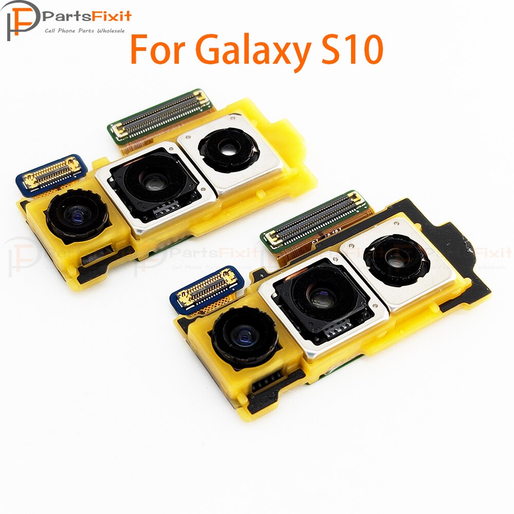 S10 Caméra Arrière Compatible avec Samsung Galaxy S10 Module de Caméra Arrière Grand Appareil Photo Principal Face Caméra Arrière Pièces De Rechange