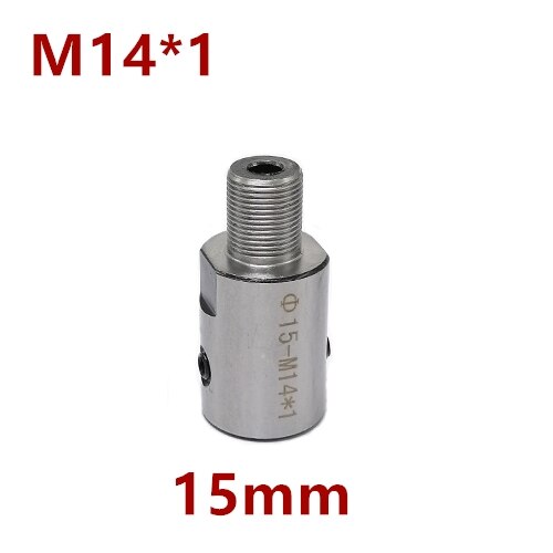8/10/12/14/15/16/19mm M14 Adapter M14 * 1 Anschluss Stange Anschluss Buchse Für holzzange Drehmaschine Bank Mühle DIY M14 Adapter: 15mm