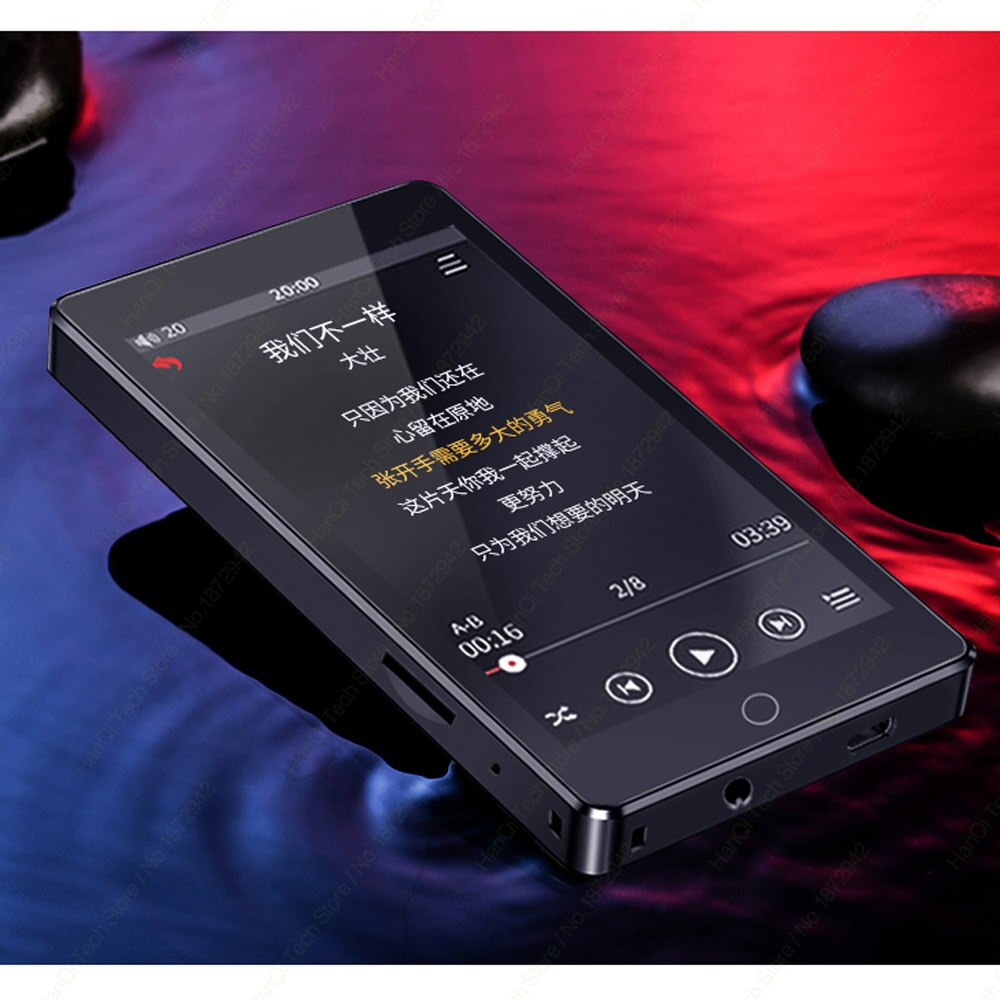 RUIZU H1 Bluetooth MP3 Player Portable Music Player Full Touch Screen MP3 MP4 Player With Speaker FM Radio Recording Video Ebook