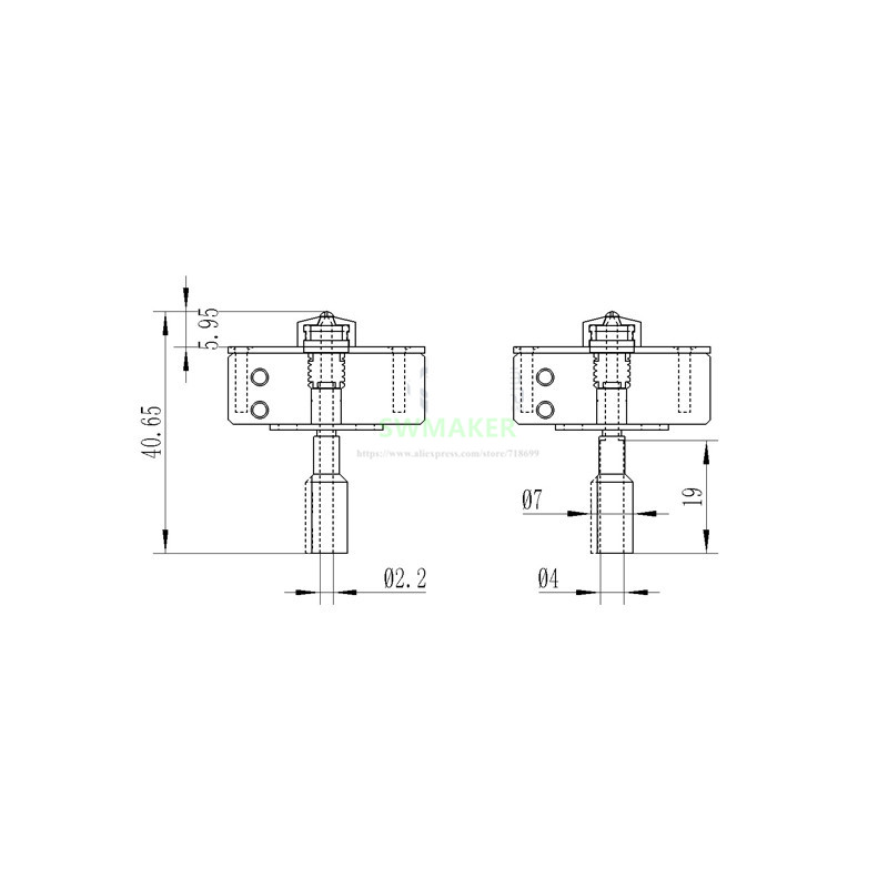 Zortrax M200 Plus/M300 Plus Hotend kit V3 cabezal extrusor piezas de impresora 3D