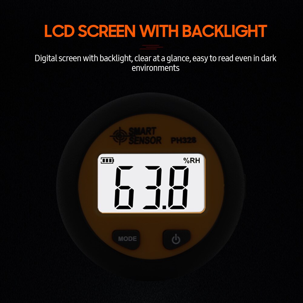 Multifunction Portable Soil PH Test Probe Temp Humidity Meter for Agriculture Seedling Garden Planting Greenhouse Farmland