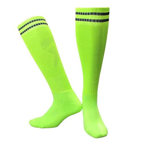 Soccer Socks Boys Girls Knee-High Football Socks Sports Kids Top Antiskid Breathable 1 pairs durable soft same size: Lightgreen