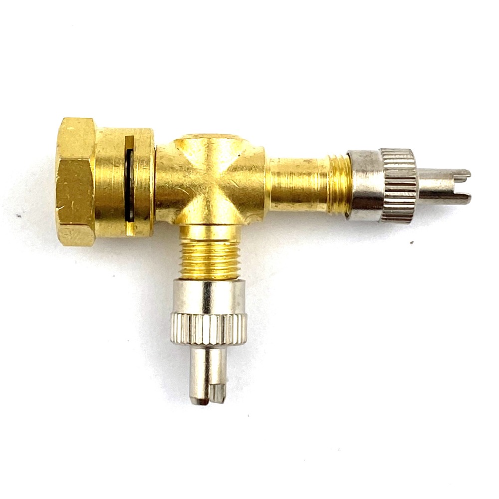 3-weg doucheomvormer met ventiel, T-vorm dubbele kopadapter, G1/2 inch driewegarm omvormer voor wandmontage handheld of thermostatische mengkraan