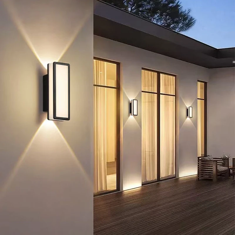 Udendørs væglampe led vandtæt belysning gade gårdhave veranda armatur hjem facade indretning udvendig have