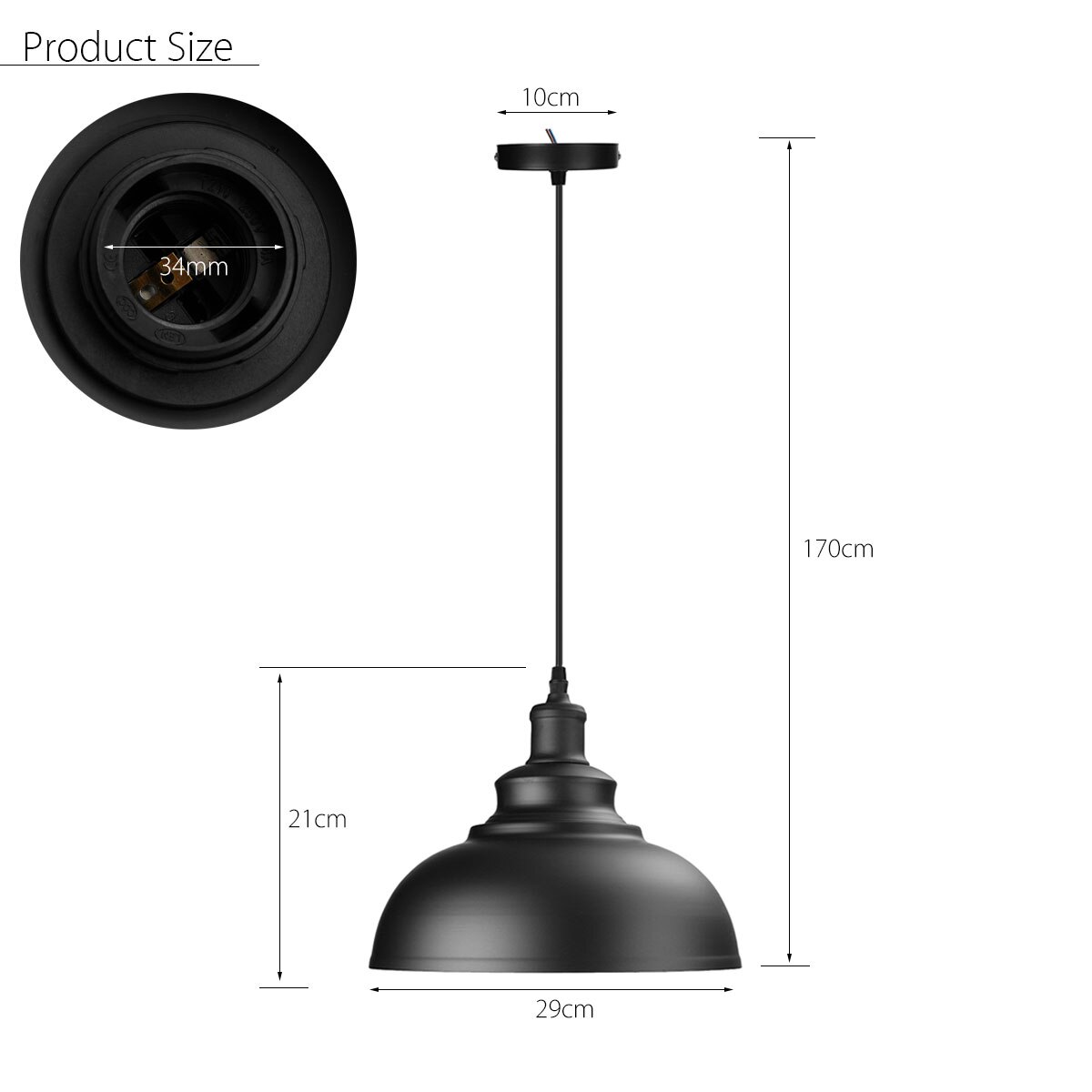 E27 hangende strip vintage lamphouder staafvoet aluminium fitting plafondlamp lamphouder voor  e27 fittingen