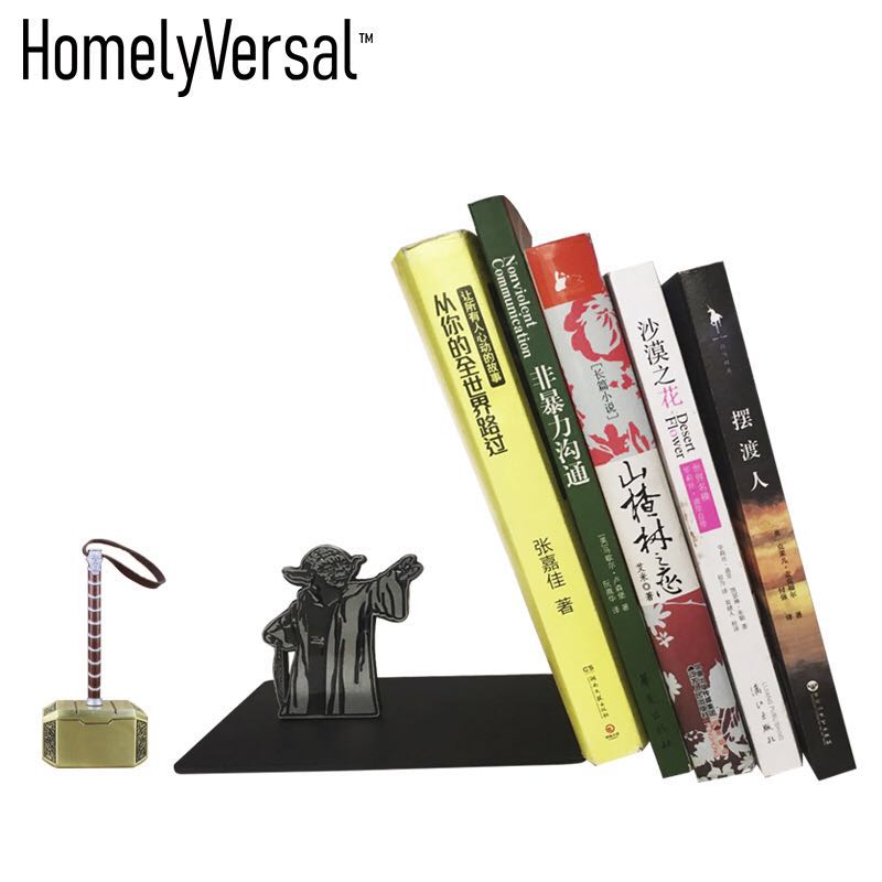 Cartoon Metal Desk Stands Bookend Holder Home Decoration Office School Supplies Stationery student