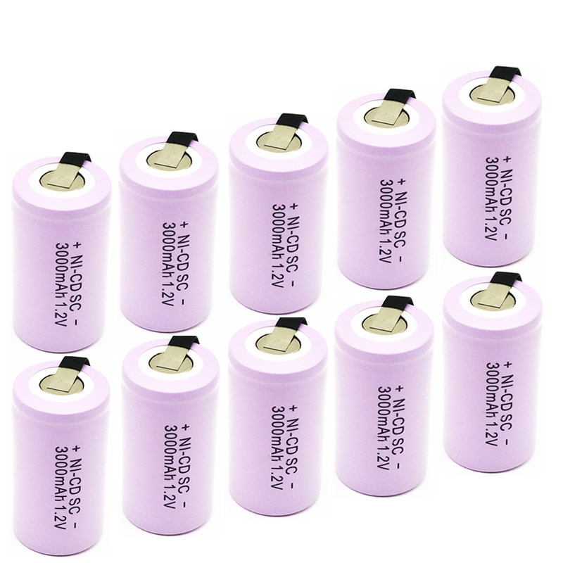 JY-FIRE Batterij Oplaadbare Batterij Sub Batterij Sc Batterij 1.2V Met Tab 3000 Mah Voor Elektrische Gereedschappen