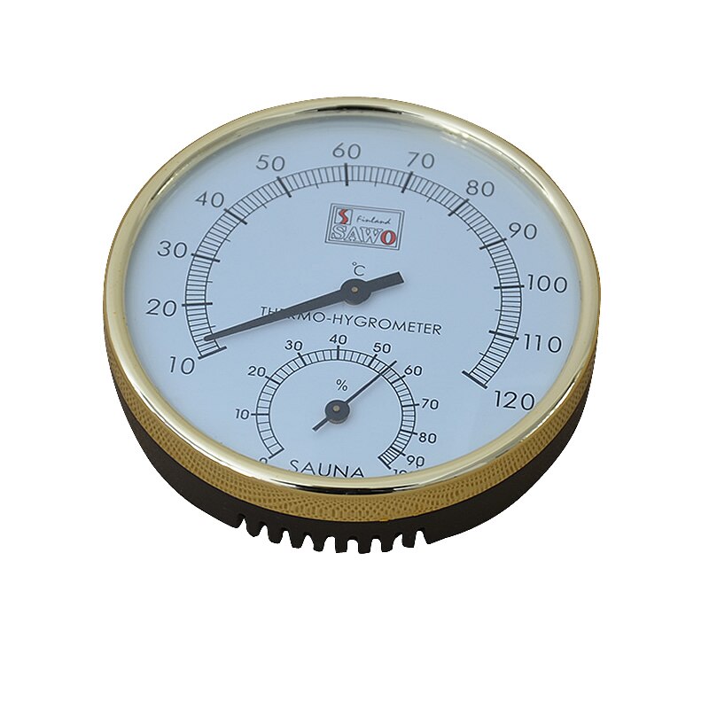 Sauna termometer og hygrometer rustfrit stål kabinet damp sauna rum termometer hygrometer bad og sauna indendørs udendørs brugt