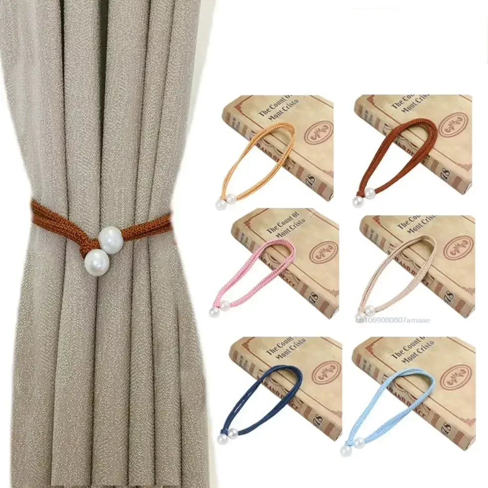 Luxury Style Small Pearl Curtain Clip Curtain Holders Tie Back Buckle Clips Hanging Ball Buckle Tie Back Curtain Decor Accessori