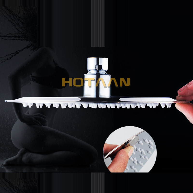. 20cmx20cm Rain Shower.Ultra Thin Rain Shower Head with arm & Chuveiro Ducha With 42cm Arm.Accessorie Banheiro