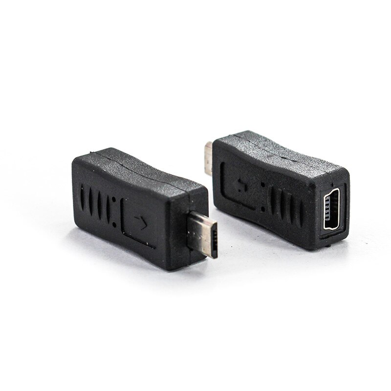 2/5/10 pcs Micro USB male to Mini USB female adapter charger converter adapter car OTG data conversion head