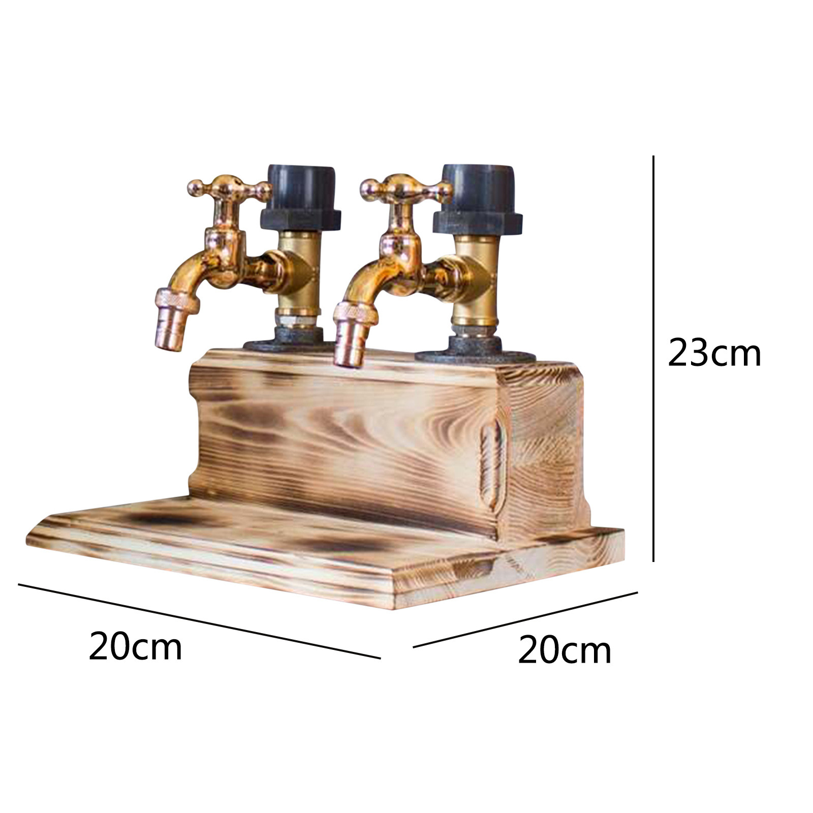 Wine Dispenser Wooden Faucet Holder Wine Whisky Beer Dispenser Rack Liquor Alcohol Wood Dispenser For Father Bar Accessory