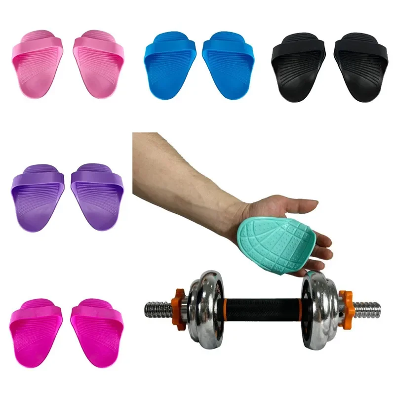 Gewichtheben Griff Pads Fitnessstudio trainieren Handschuhe Kieselsäure Gel Anti-Rutsch Fitness Griffe für Männer Frauen Hantel ziehen-hoch Krafttraining