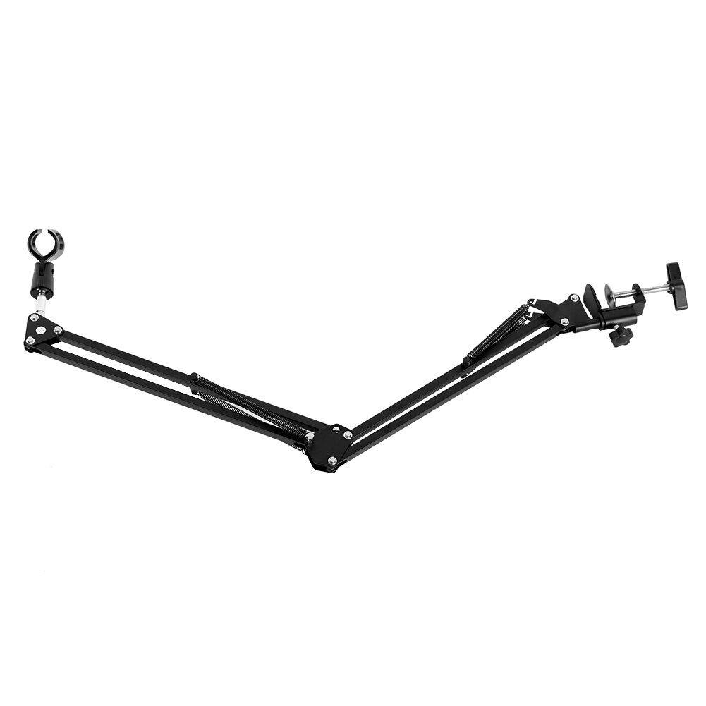 Metal Adjustable Mic Desk Stand Live Radio Recording Microphone Phone Foldable Stand Holder Metal Material Loading 2KG