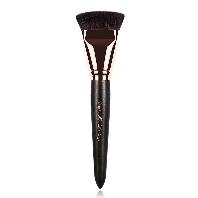 Mydestiny make-up kwast met platte basis, foundation- en bronzingkwast, cosmetische tools van geitenhaar, make-up tools 024: Default Title