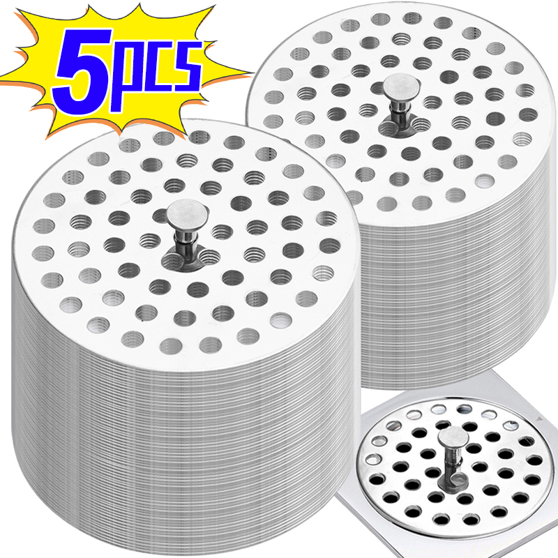 1/5 stücke Edelstahl Bodenabläufe Abdeckung Badezimmer Küche Anti-verstopfung Ablauf Filter Dusche Ablauf Abdeckung Haar Fänger stecker