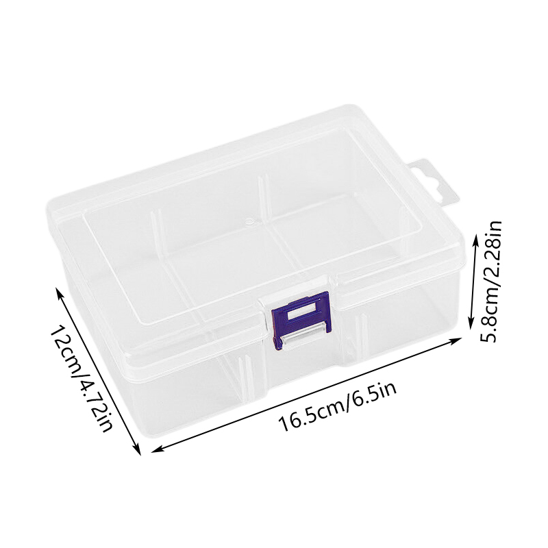 Transparent Plastic Storage Boxes For Jewelry Hardware Accessories Small Items DIY Crafts Cosmetic Storage Box Container