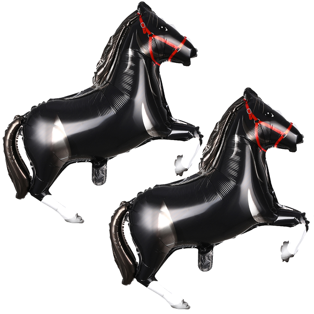1/2pcs Large Black White Horse Balloon Aluminum Foil Horse-Shaped Balloons Cowboy Birthday Party Decoration Baby Shower Supplies: CAMOUFLAGE