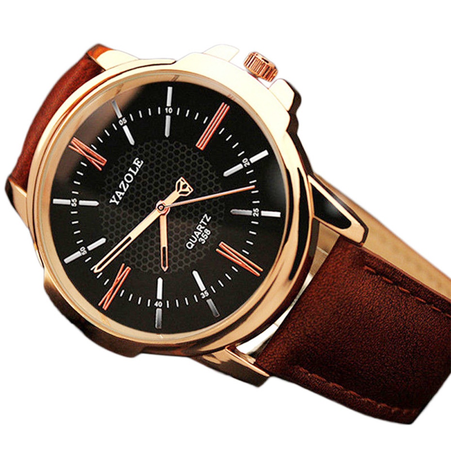Ur sæt quartz herre ur læder pung ur til mænd fødselsdag til mænd luksus armbåndsur reloj