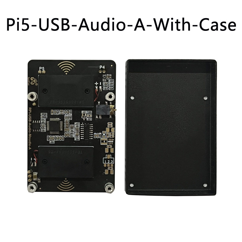 Raspberry Pi 5, USB-Audio-Soundkarte, Modulhut mit Kopfhöreranschluss, Summer-Lautsprecher-Option für Pi 4B: Bundle 7