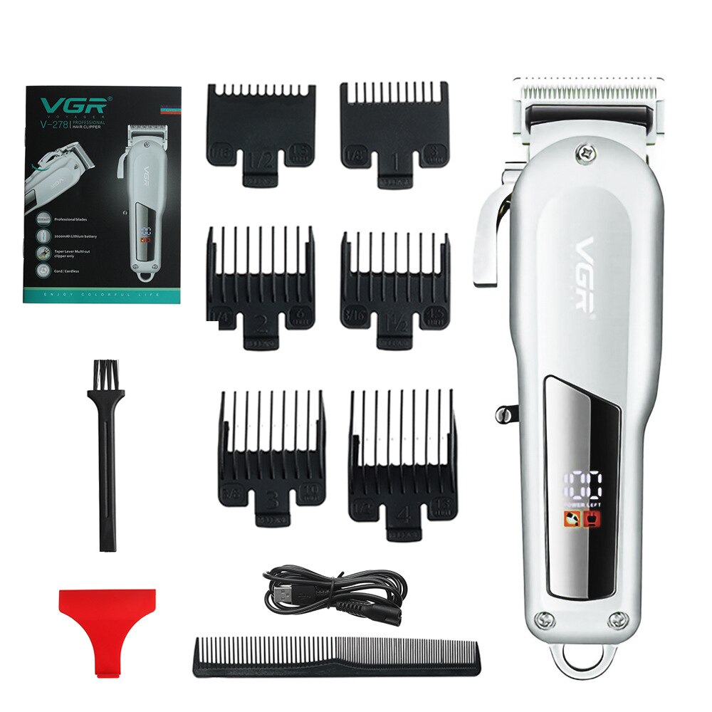 LCD Hair Cutting Machine Cordless Hair Clipper Barber Hair Clipper Electric Hair Clippers Beard Trimmers Mower: Clipper and Shaver 1