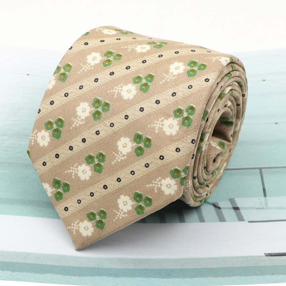 Cravates en coton Rose imprimé | Fleur, largeur 7cm, cravate étroite, cravate Cravat décontracté, fête, cravate de cou: 11