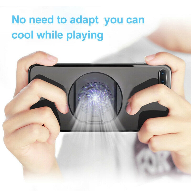 Soporte de ventilador silencioso Universal para teléfono móvil, radiador de disipador de calor para videojuegos, iPhone, iPad, Android, enfriador ajustable portátil