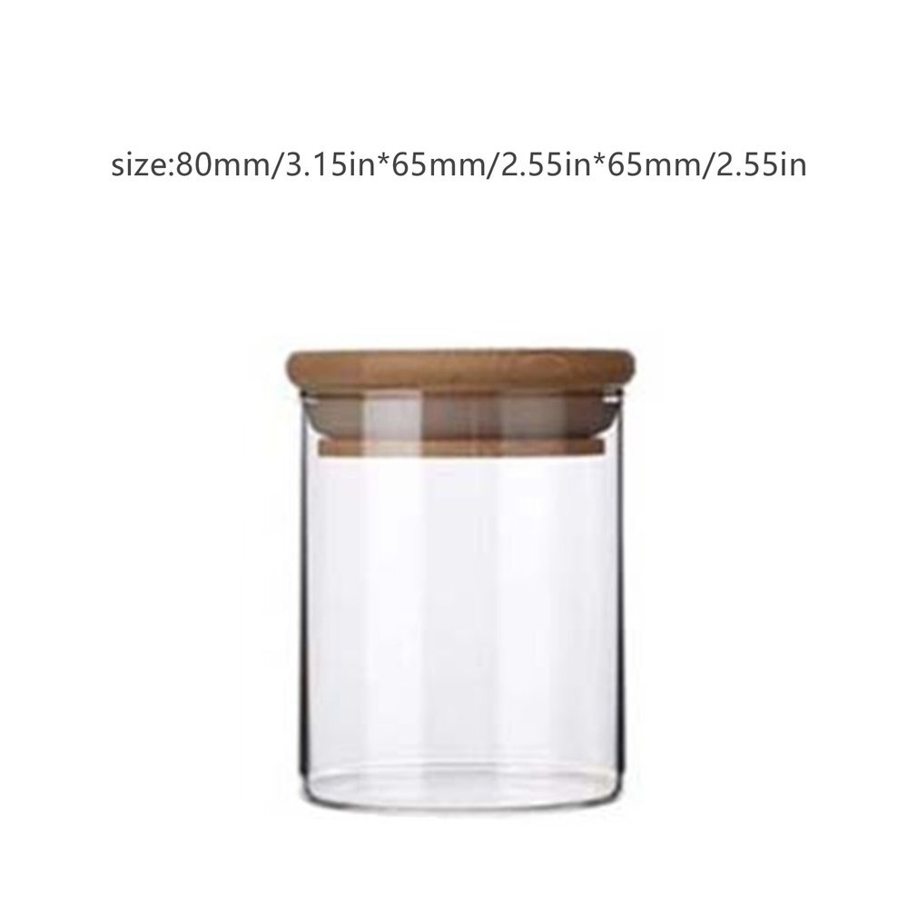 High Borosilicate Glass Airtight Jars Straight Tea Cans Dried Fruit Snacks Storage Bottles Candy Storage Jars: Sky Blue