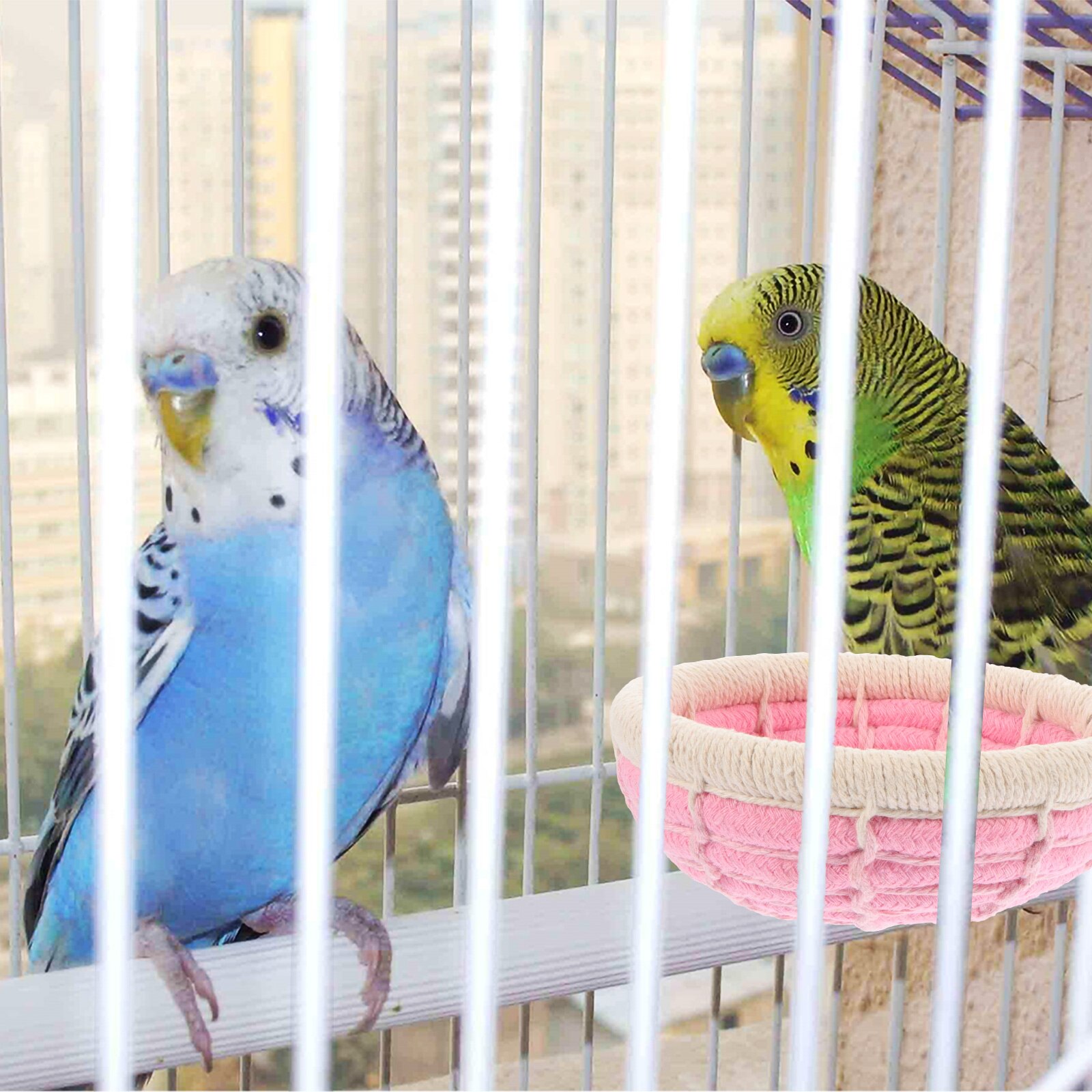 Home Bird Nest Decorative Bird Nest for Cages Pet Bird Accessory Bird Habitat Shed