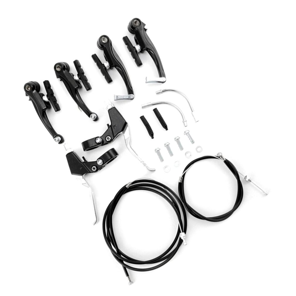 Complete Mtb Alloy Bicycle Mountain Bike V Brake And Lever And Cable (Front + Rear) Set Brake Sensitivity