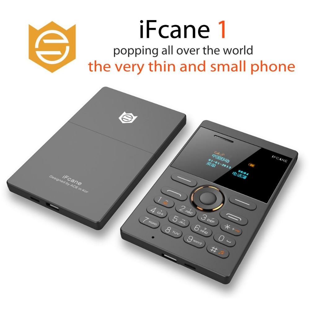 IFcane E1 Small Vibration Ultrathin Card Mini Mobile Cell Phones Support Russian Arabic Hebrew keyboard