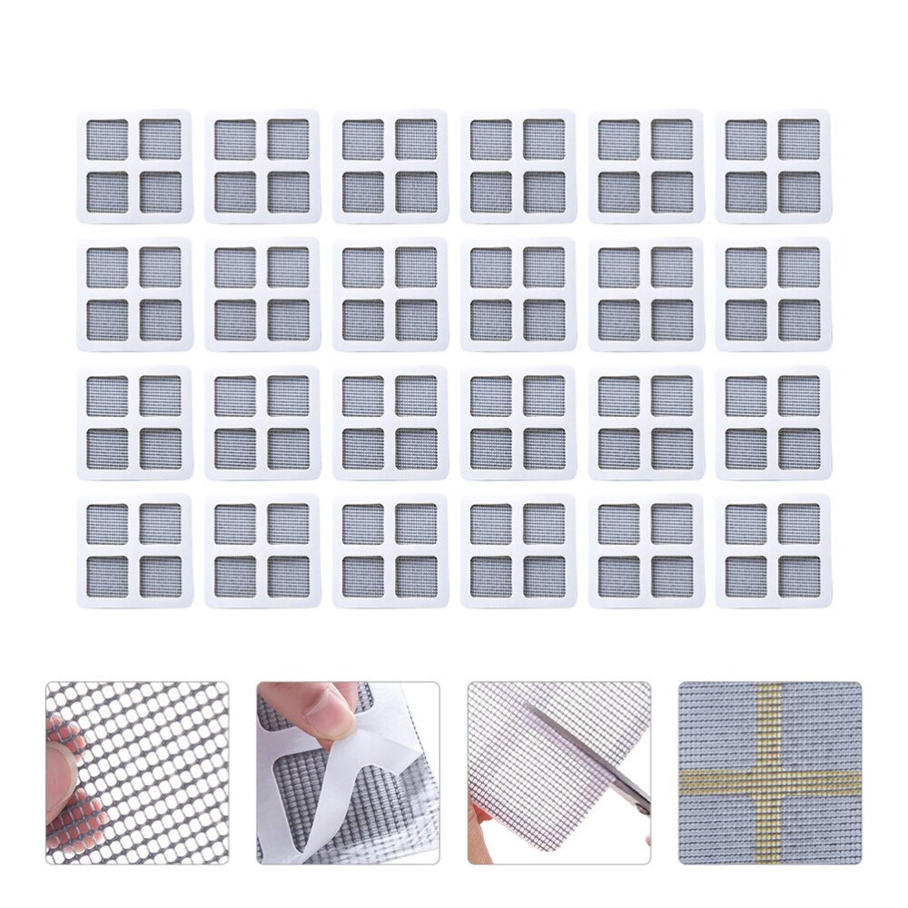 24 Pcs Screen Window Patch Screen Sticker Screen H Grandado 9512