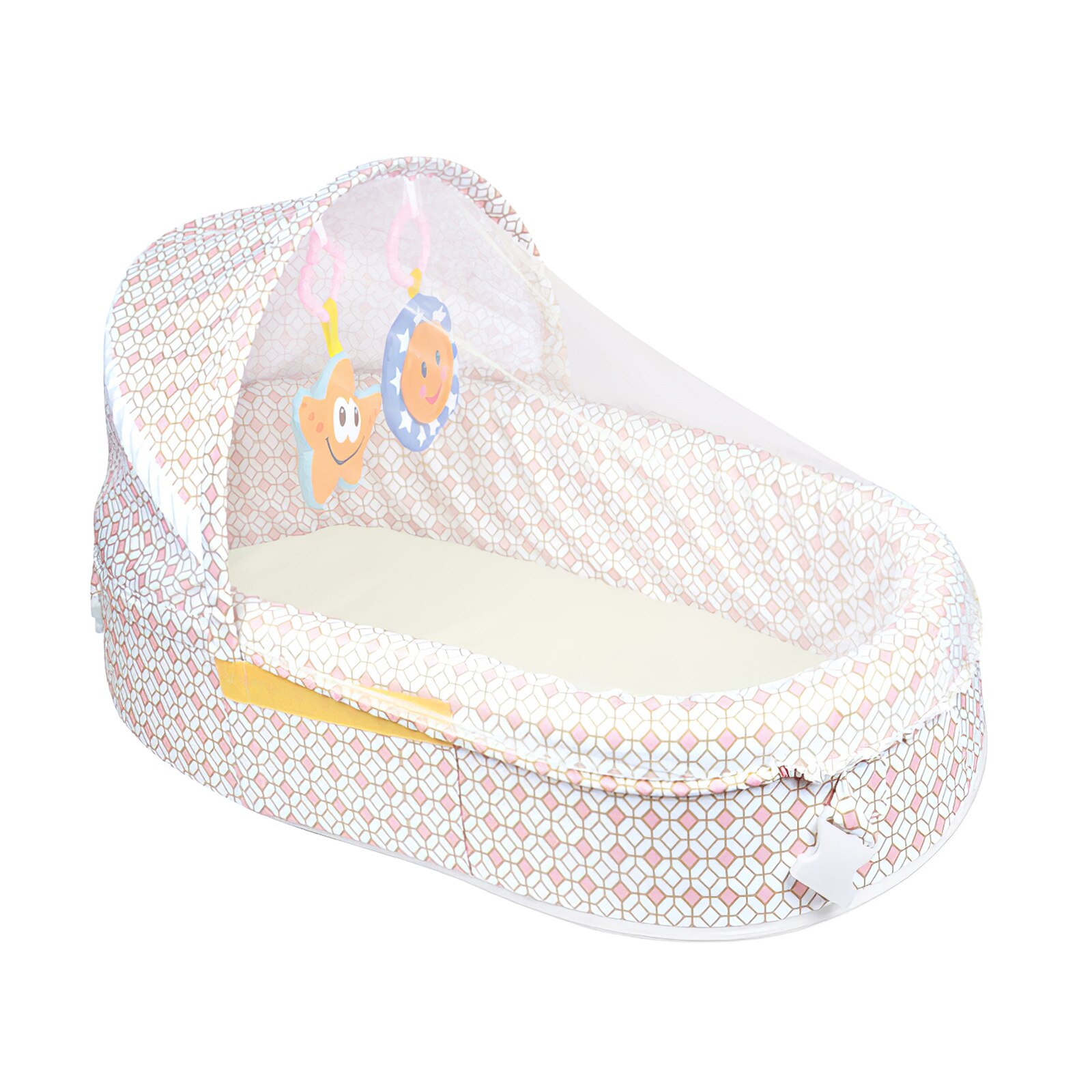 Lit de bébé avec pendentifs de dessin animé, lit pliant multifonctionnel pour -né, nid Portable de voyage pour enfant avec jouets, moustiquaire