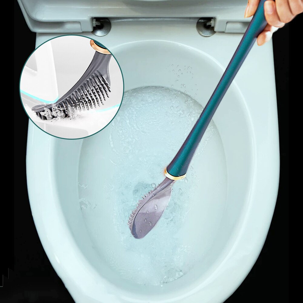 toilet brush no dead ends wash toilet silicone brush hanging kitchen gadgets and accessories baseball bat toilet brush