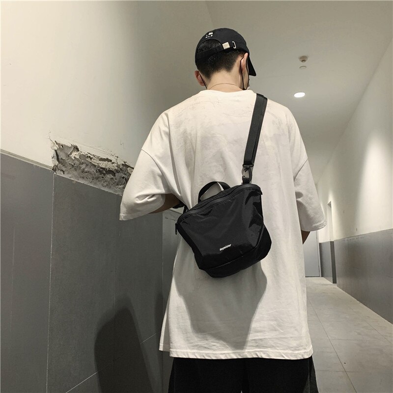 Messenger bag college style shoulder bag street trend shoulder bag student bag